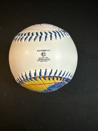 1999 World Series New York Yankees vs Atlanta Braves Fotoball Baseball MINT