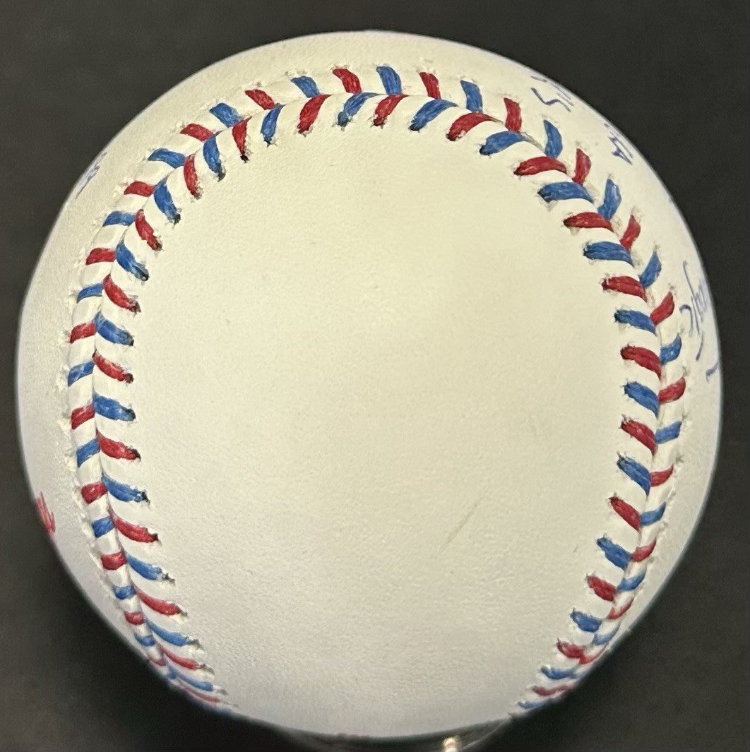 Pedro Martinez Signed Official 1999 ASG Baseball 4 Stat LE Auto Red Sox JSA HOF