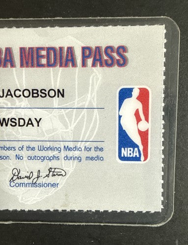 2000 01 NBA Season Press Pass Media Ticket Kobe Bryant 2nd Championship Lakers