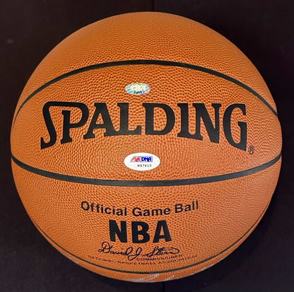 Oscar Robertson Signed Official NBA Game Basketball Bucks HOF 79 Auto PSA COA