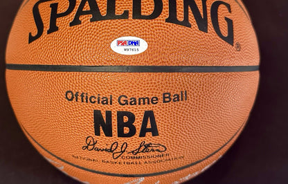 Oscar Robertson Signed Official NBA Game Basketball Bucks HOF 79 Auto PSA COA