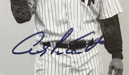 Yankees Core 4 Signed Framed Photo Collage Seatback Shadowbox Jeter Auto MLB HOF