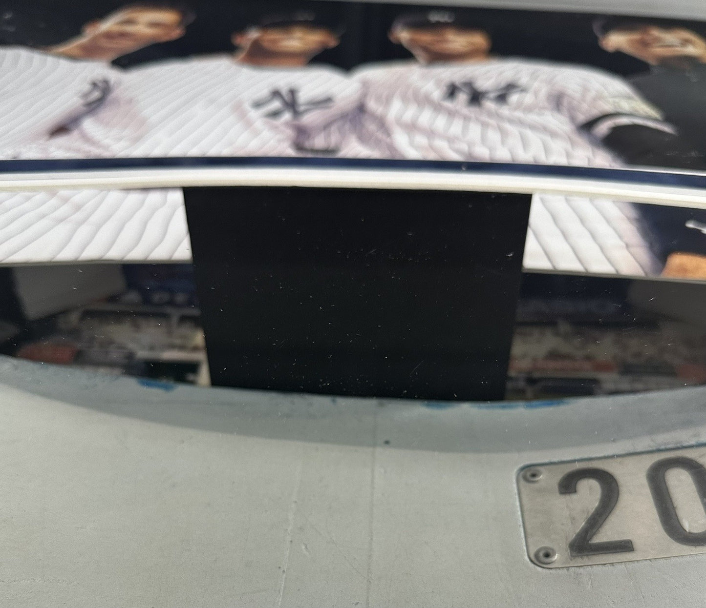Yankees Core 4 Signed Framed Photo Collage Seatback Shadowbox Jeter Auto MLB HOF