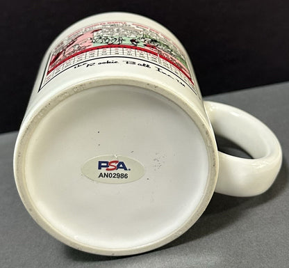 Mickey Mantle Signed 1956 Topps Card Mug NY Yankees Autograph PSA LOA 1/1 HOF