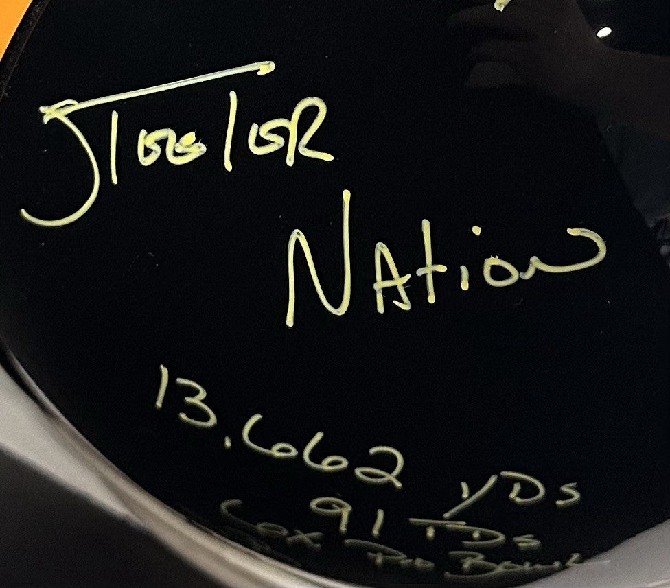 Jerome Bettis Signed Steelers Pro Authentic FS Helmet /36 Stat Auto Fanatics HOF