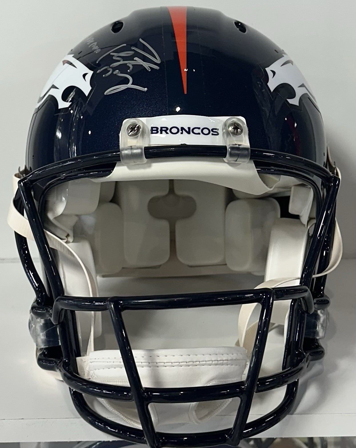 Peyton Manning Signed Broncos Pro Authentic FS Helmet 3 Stat Auto Fanatics HOF