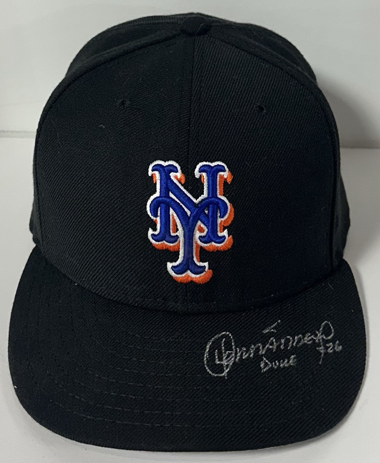Orlando Hernandez Signed Mets 2007 Game Used Hat #26 Autograph Steiner PSA LOA