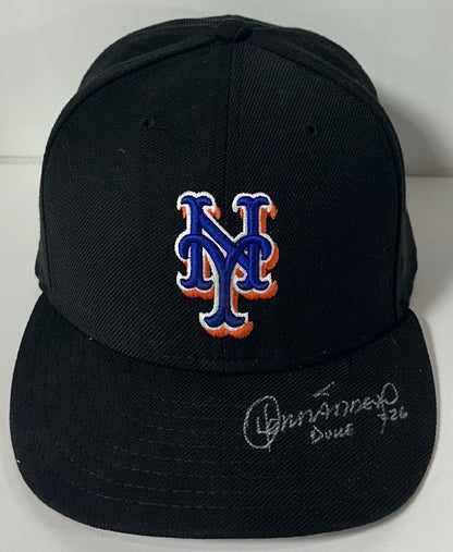 Orlando Hernandez Signed Mets 2007 Game Used Hat #26 Autograph Steiner PSA LOA