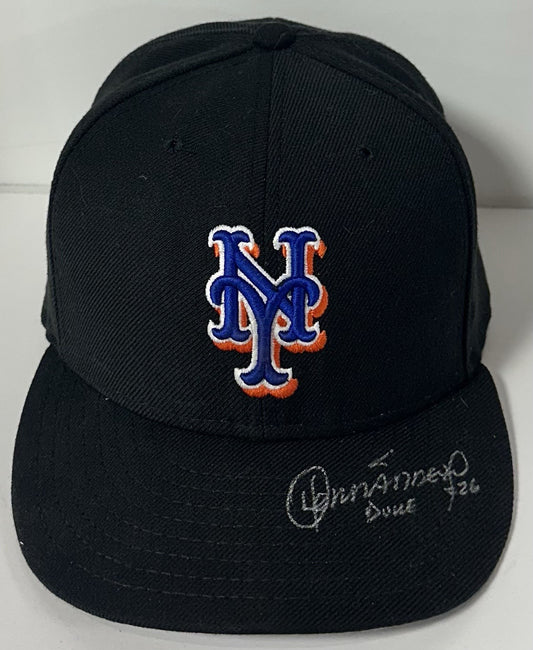 Orlando Hernandez Signed Mets 2007 Game Used Hat #26 Autograph Steiner PSA LOA