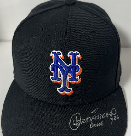 Orlando Hernandez Signed Mets 2007 Game Used Hat #26 Autograph Steiner PSA LOA