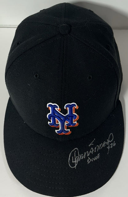 Orlando Hernandez Signed Mets 2007 Game Used Hat #26 Autograph Steiner PSA LOA