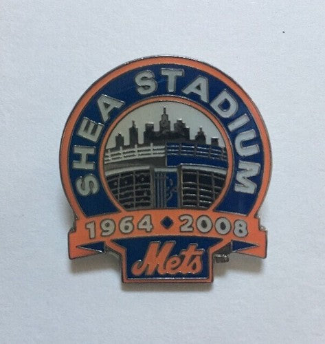 New York Mets Shea Stadium Final Season Pin 1964 - 2008 Sealed Mint Sga