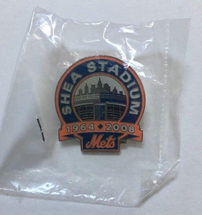 New York Mets Shea Stadium Final Season Pin 1964 - 2008 Sealed Mint Sga