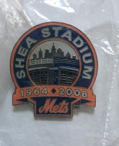 New York Mets Shea Stadium Final Season Pin 1964 - 2008 Sealed Mint Sga