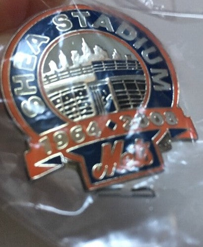 New York Mets Shea Stadium Final Season Pin 1964 - 2008 Sealed Mint Sga