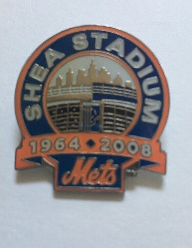New York Mets Shea Stadium Final Season Pin 1964 - 2008 Sealed Mint Sga