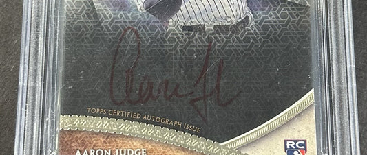 2017 Topps Tier One Aaron Judge Rookie Break Out Auto /25 BGS 9.5 10 Yankees RC