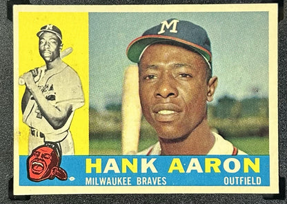 1960 Topps #300 Hank Aaron SGC 5 EX Braves Centered Sharp Beauty Newly Graded