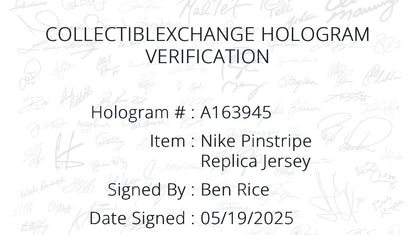 Ben Rice Signed New York Yankees Nike Jersey #22 Mint Rookie Auto Steiner COA