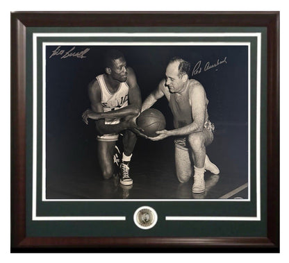 Bill Russell Red Auerbach Signed 16x20 Framed Photo Celtics PSA 10 Mint Auto HOF