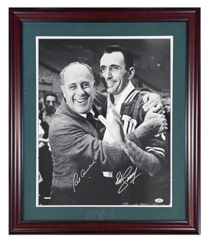 Bob Cousy Red Auerbach Signed 16x20 Framed Photo Celtics PSA 10 Mint Auto HOF