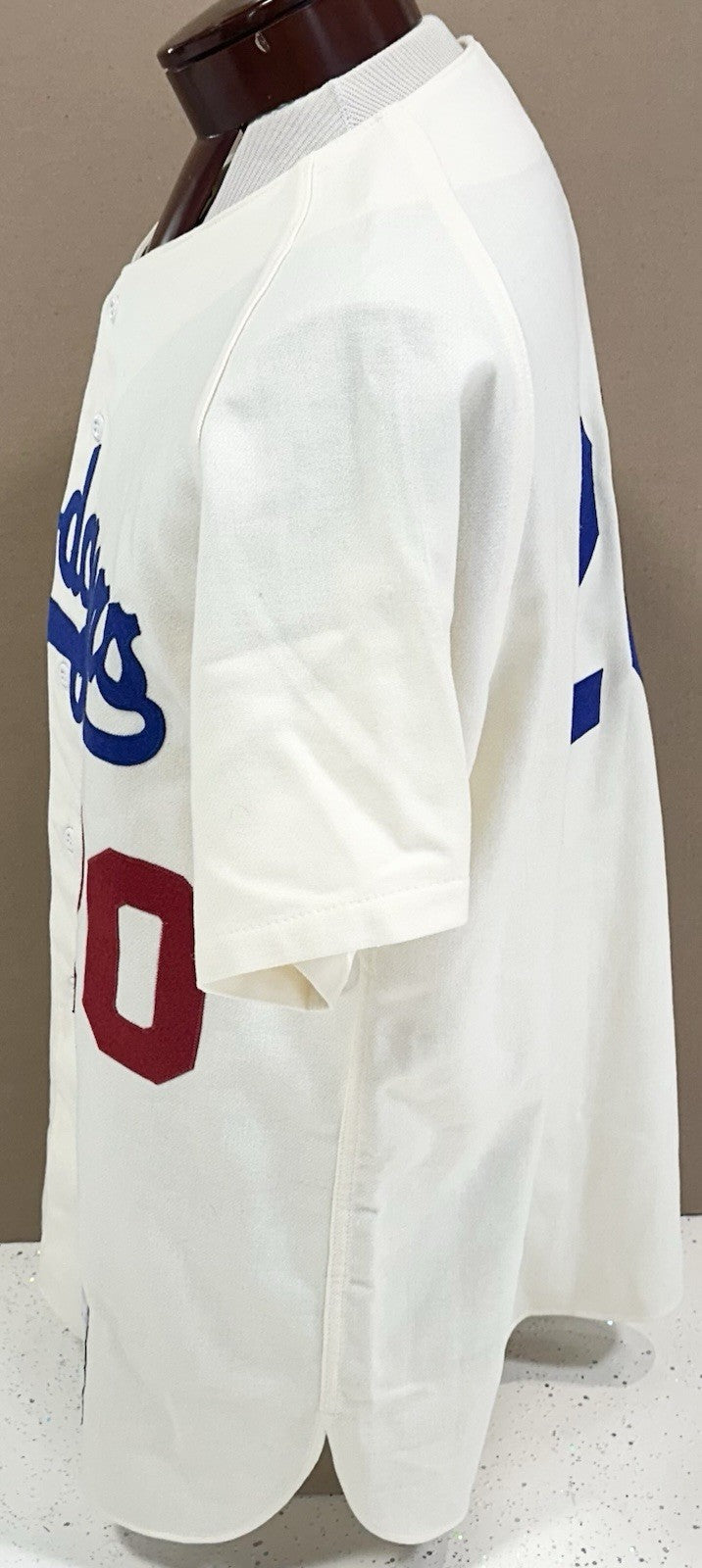 Don Sutton Signed Dodgers M & Ness Authentic Jersey 3 Stat /20 HOF 98 Auto PSA