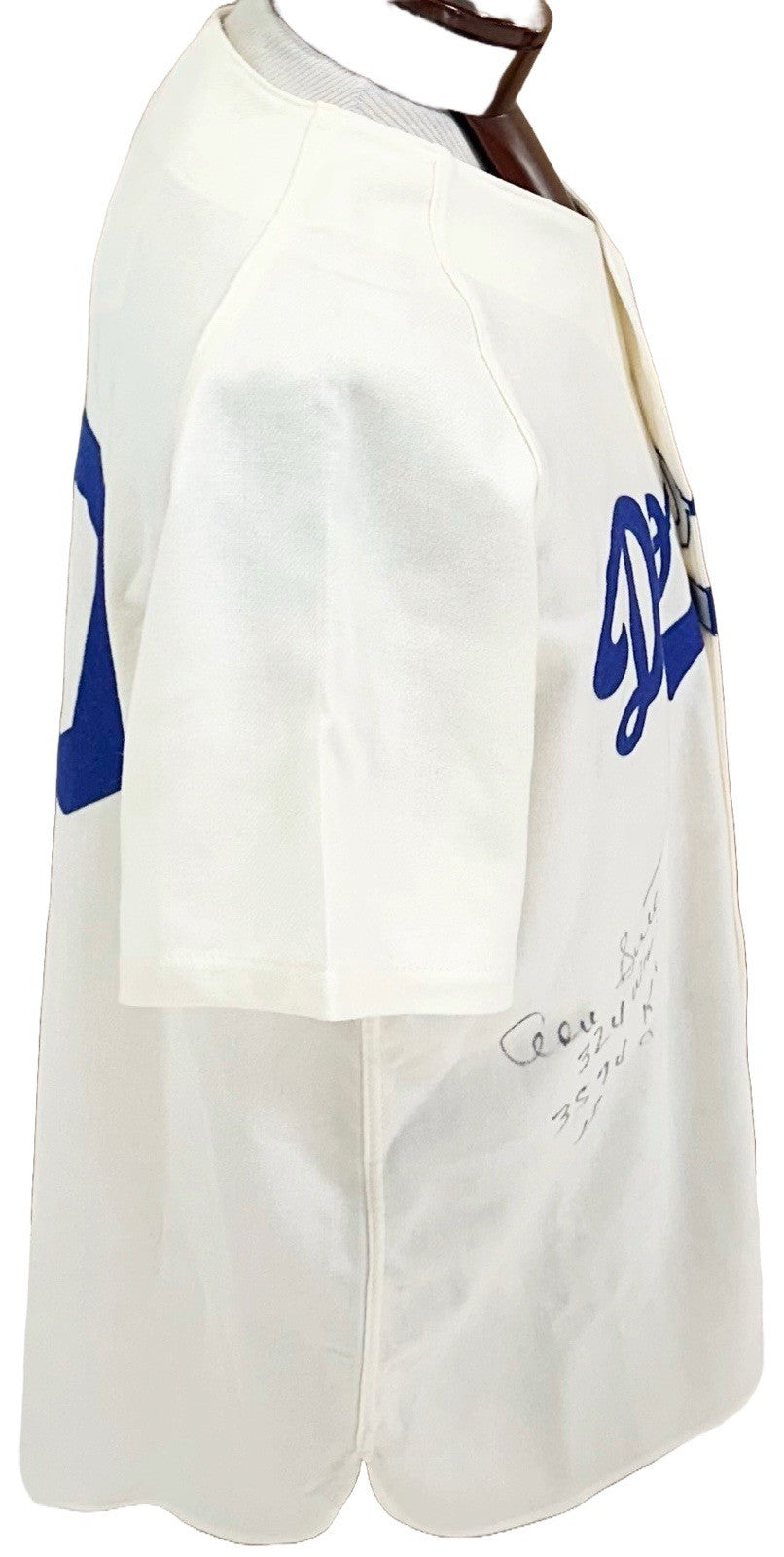 Don Sutton Signed Dodgers M & Ness Authentic Jersey 3 Stat /20 HOF 98 Auto PSA