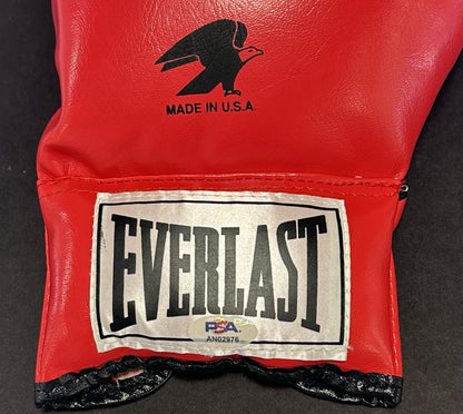 Muhammad Ali Signed Everlast Left Red Boxing Glove Autograph PSA LOA HOF