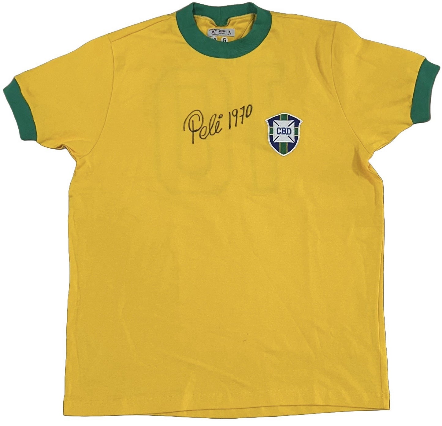 Pele Signed Rare Athleta Brazil Vintage World Cup Jersey 1970 Autograph PSA COA