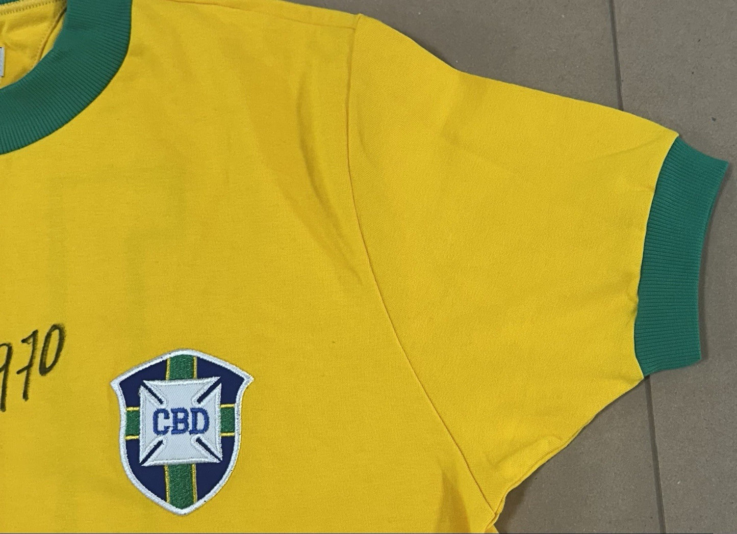 Pele Signed Rare Athleta Brazil Vintage World Cup Jersey 1970 Autograph PSA COA