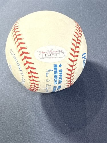 Larry Doby Signed Official American League Baseball PSA Coa Cleveland HOF Auto