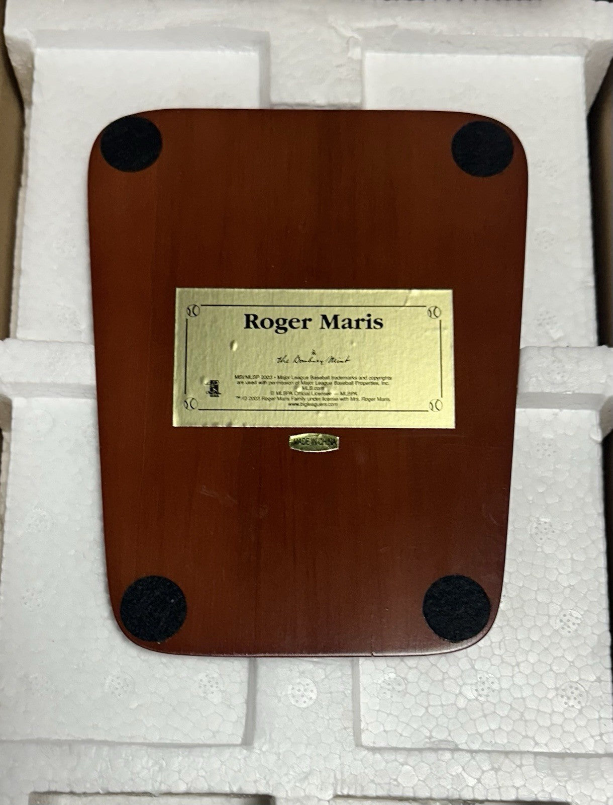 Roger Maris Ny Yankees The Danbury Mint Statue Figure NIB New In Box Rare