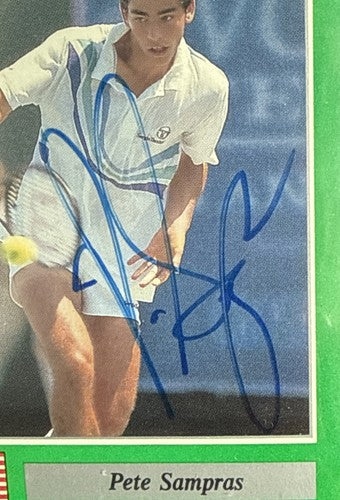 1991 NetPro Tour Stars Rookie Card #7 PETE SAMPRAS Rc  Rookie Auto Bgs Jsa Coa