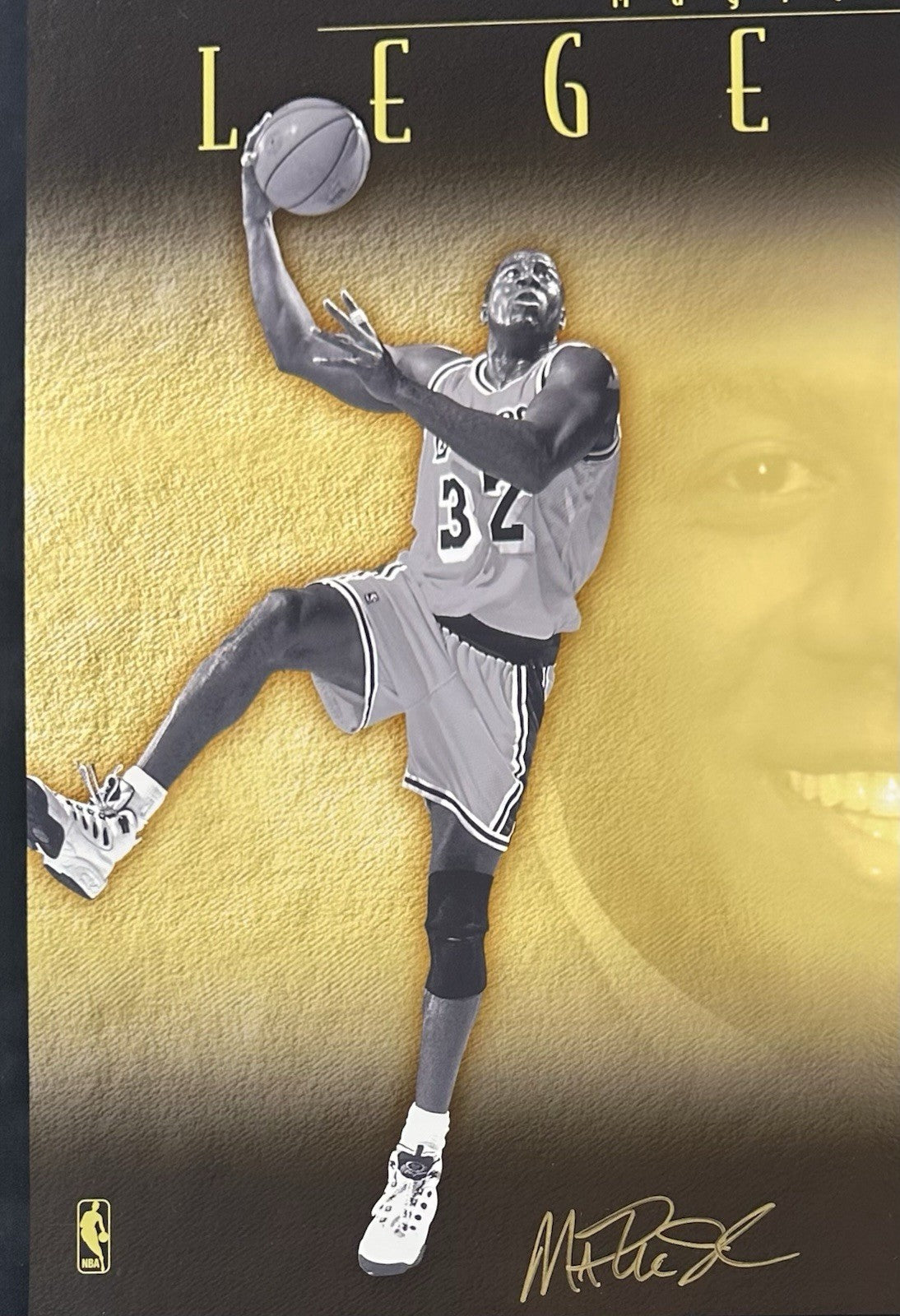 Michael Jordan Magic Johnson Bird Signed Framed 52x26 Photo LE Auto UDA COA HOF