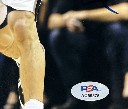 Manu Ginobili Signed 8x10 Framed Photo San Antonio Spurs Auto Champion PSA COA