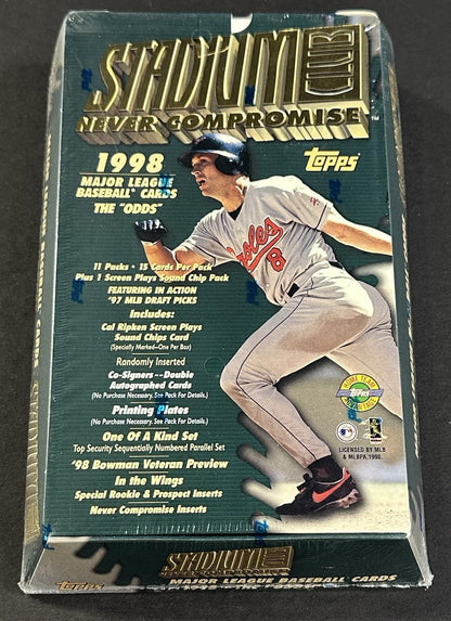 1998 Topps Stadium Club Series 1 HTA  Baseball Hobby Jumbo Box Factory Sealed