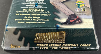 1998 Topps Stadium Club Series 1 HTA  Baseball Hobby Jumbo Box Factory Sealed