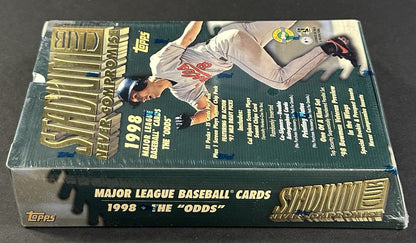 1998 Topps Stadium Club Series 1 HTA  Baseball Hobby Jumbo Box Factory Sealed