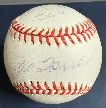 Joe Torre Signed Official AL Baseball NY Yankees James All Best Autograph LOA