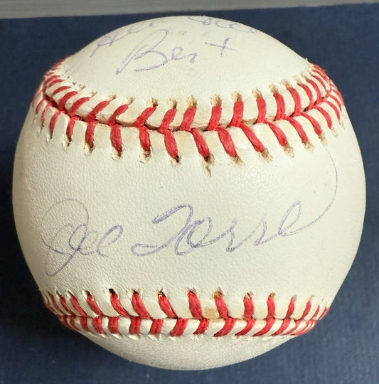 Joe Torre Signed Official AL Baseball NY Yankees James All Best Autograph LOA