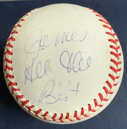 Joe Torre Signed Official AL Baseball NY Yankees James All Best Autograph LOA