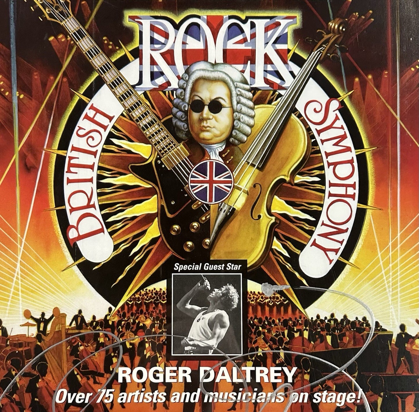 Roger Daltrey Signed 14x22 British Rocky Symphony Framed Poster Large Auto COA