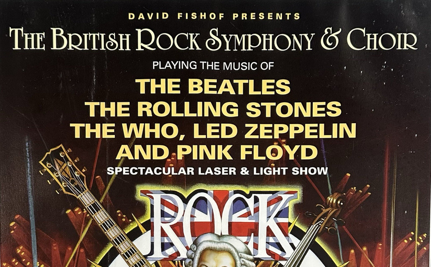 Roger Daltrey Signed 14x22 British Rocky Symphony Framed Poster Large Auto COA