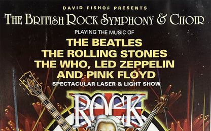 Roger Daltrey Signed 14x22 British Rocky Symphony Framed Poster Large Auto COA