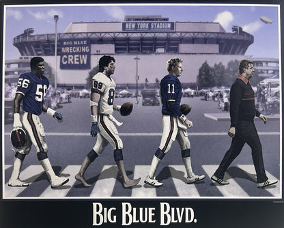 NY Giants Big Blue Blvd 16x20 photo Lawrence Taylor Bill Parcells Bavaro Simms