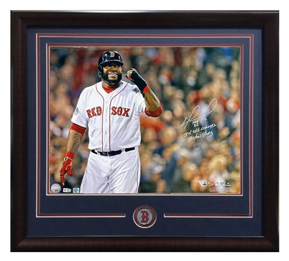 David Ortiz Signed 16x20 Framed Photo Red Sox HOF WS Boston LE /34 Auto Fanatics