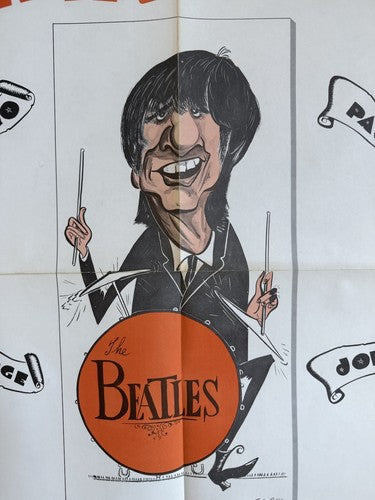 1964 THE BEATLES PIN UPS SCREAMERS On Sale POSTER 22x17 RARE GORDON CURRIE Nm