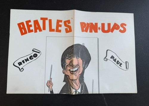 1964 THE BEATLES PIN UPS SCREAMERS On Sale POSTER 22x17 RARE GORDON CURRIE Nm