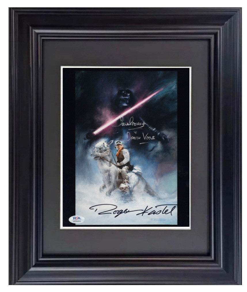 David Prowse Kastel Signed 8x10 Framed Stars Wars Photo Darth Vader Auto PSA LOA