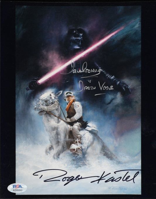 David Prowse Kastel Signed 8x10 Framed Stars Wars Photo Darth Vader Auto PSA LOA